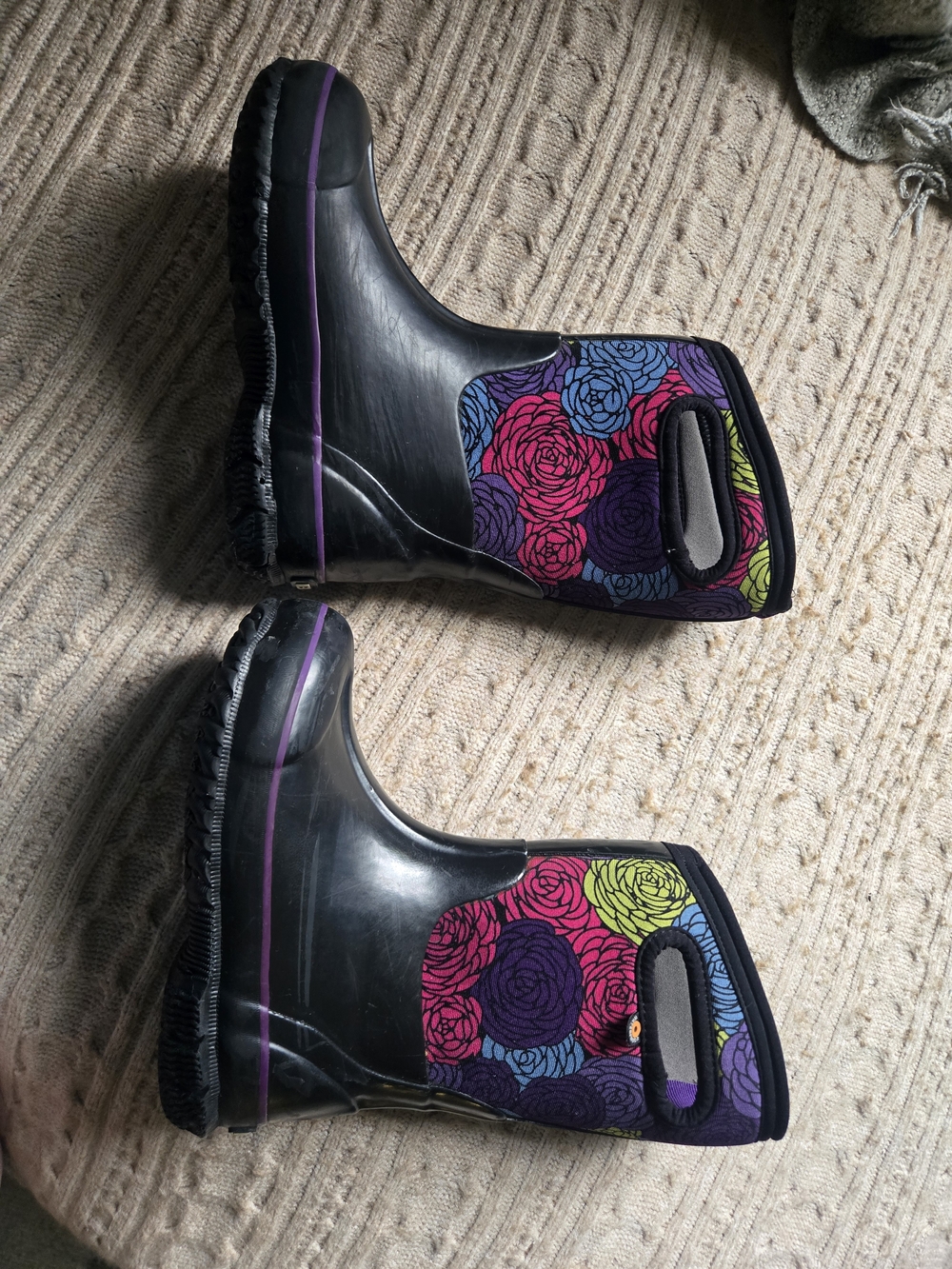 Bogs Floral Waterproof Winter Boots in Purple, Pink, Yellow, Blue